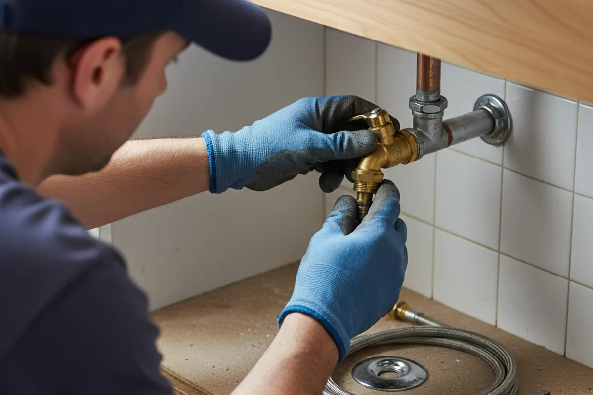 Shutoff valve and fitting work during Faucet and Fixture Repair in York New Salem